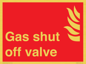 Gas shut off valve